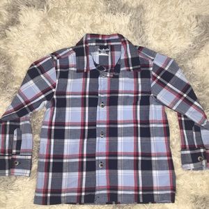 Little Boys plaid Button down shirt